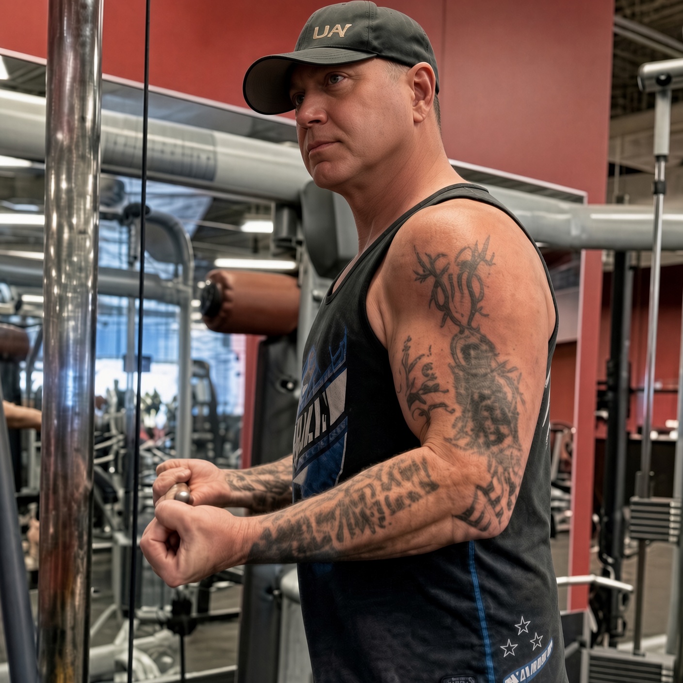 Alexander D., DoseRoutine user, at the gym