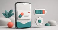 Best Medication Reminder Apps for Android Android phone showing a medication notification above a battery settings toggle