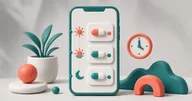 Medication Reminders for Multiple Times a Day Phone showing three timed dose cards down a day timeline beside a clock
