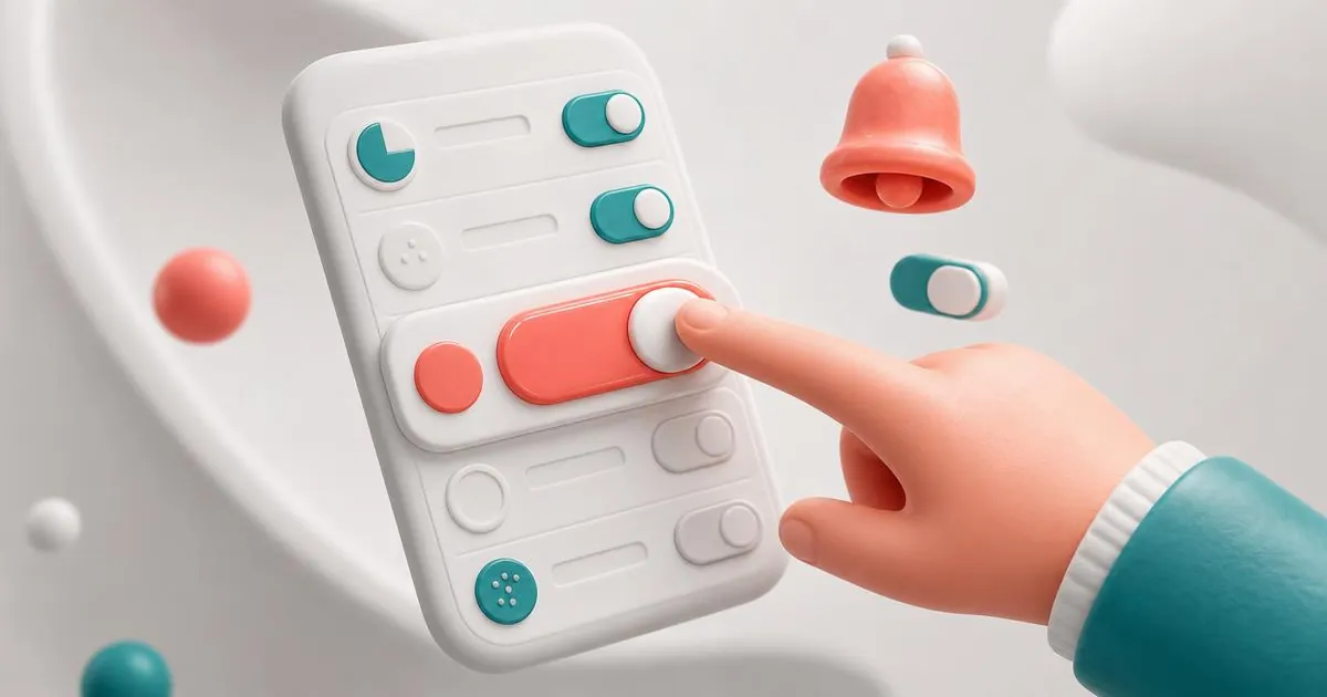 How to Set Up Medication Reminder in Health App (Without Missing Doses) Finger tapping a reminder toggle on a phone settings screen