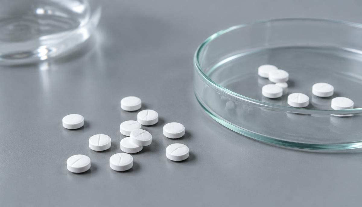 DoseRoutine Ivermectin Ivermectin tablets photographed on a matte clinical surface