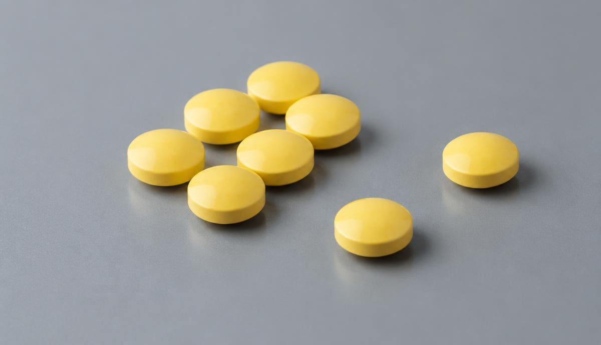 DoseRoutine Naltrexone (Full Dose) Full-dose naltrexone tablets on a matte clinical surface